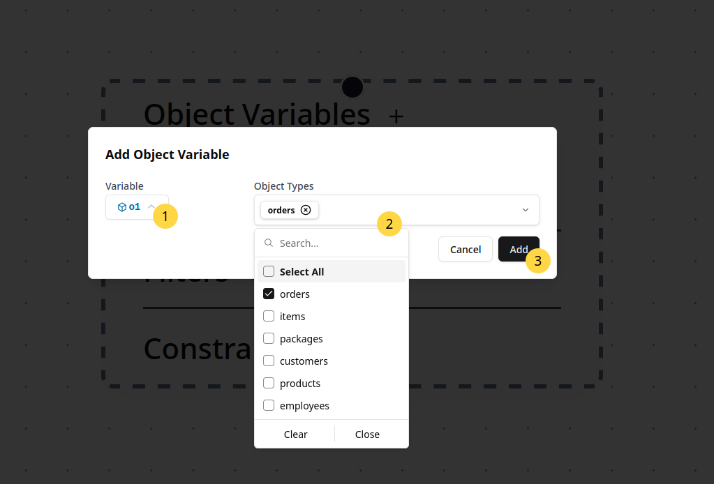 Adding an object variable