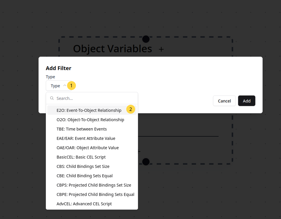 Adding a filter predicate