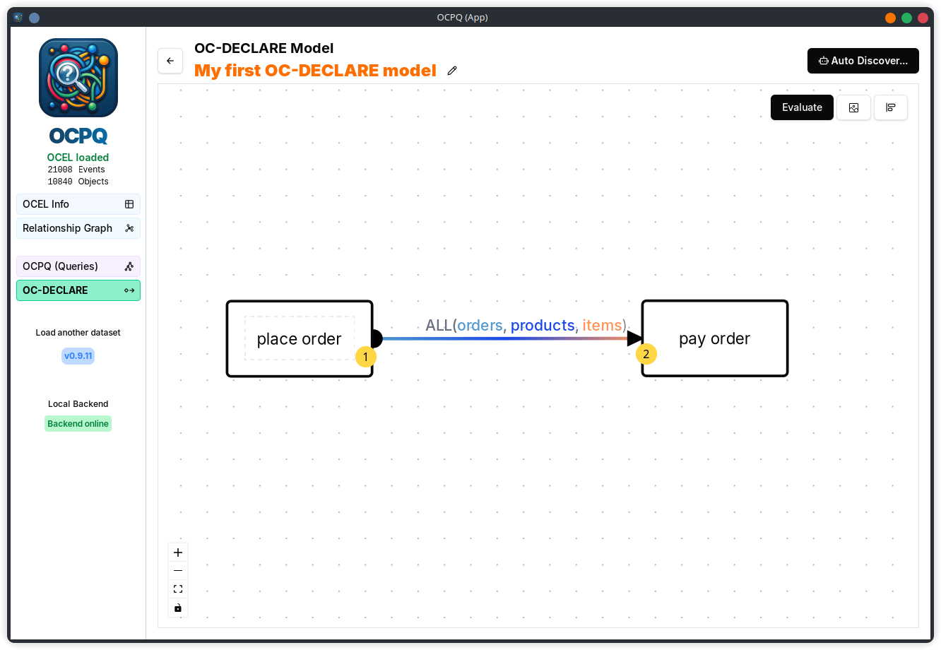 Adding OC-DECLARE constraints